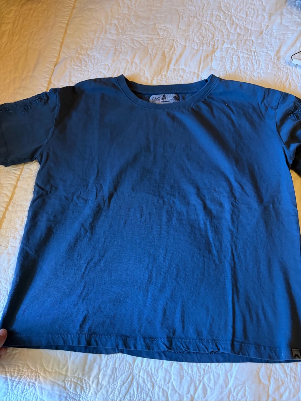 C&C California Women's Navy Short Sleeve Crew Tee